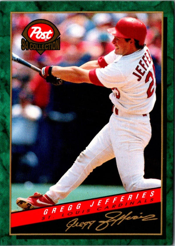 1994 Post Cereal Gregg Jefferies #28