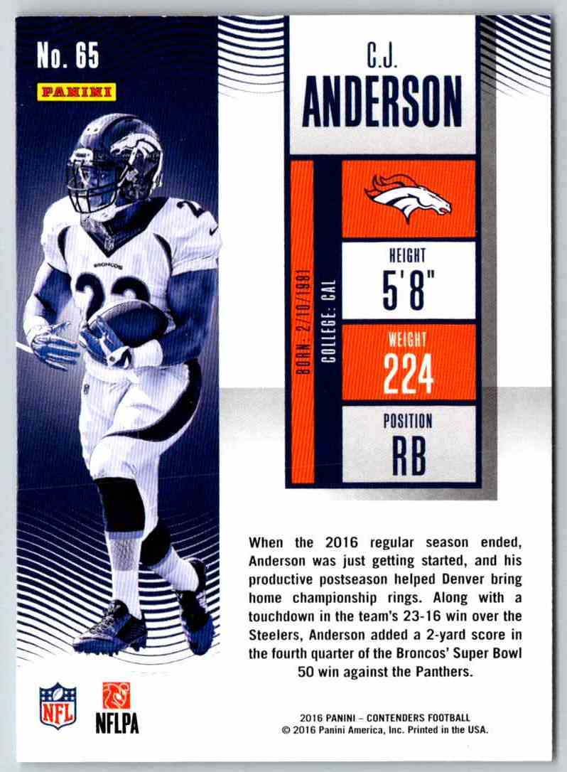 2016 Contenders C.J. Anderson