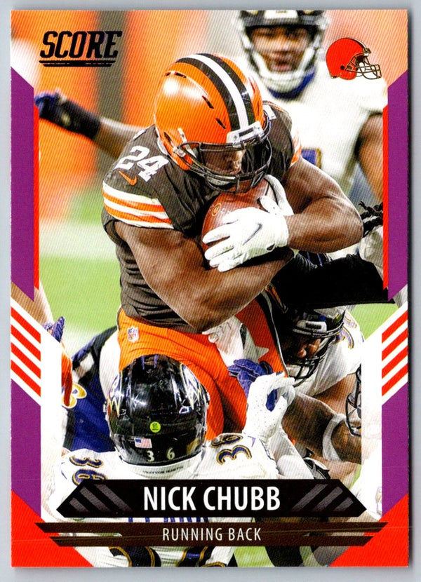 2021 Score Scorecard Nick Chubb #105