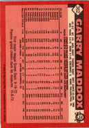 1986 O-Pee-Chee Garry Maddox