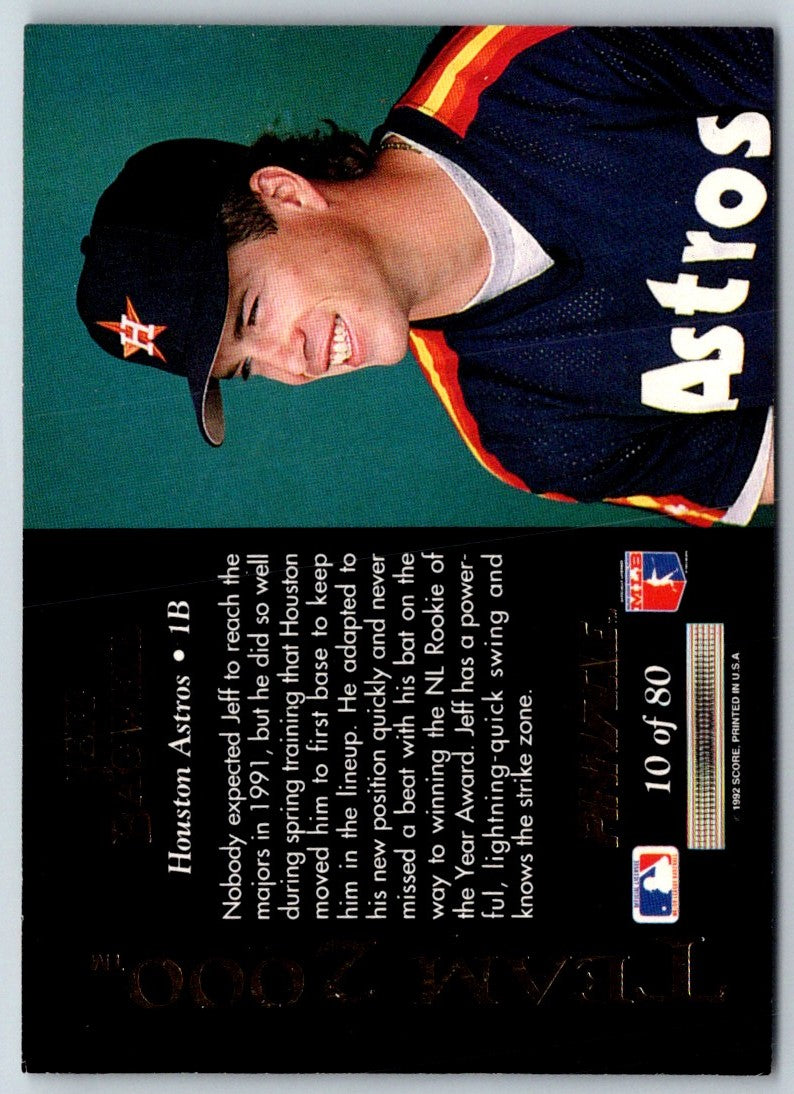 1992 Pinnacle Team 2000 Jeff Bagwell