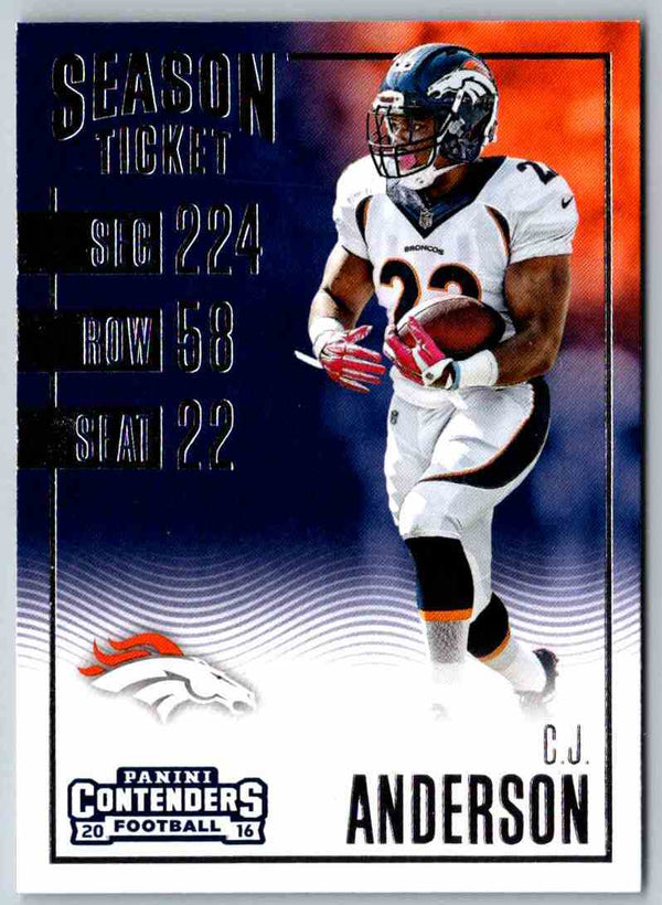 2016 Contenders C.J. Anderson #65