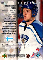 1998 Upper Deck Black Diamond Arto Laatikainen #102 Rookie