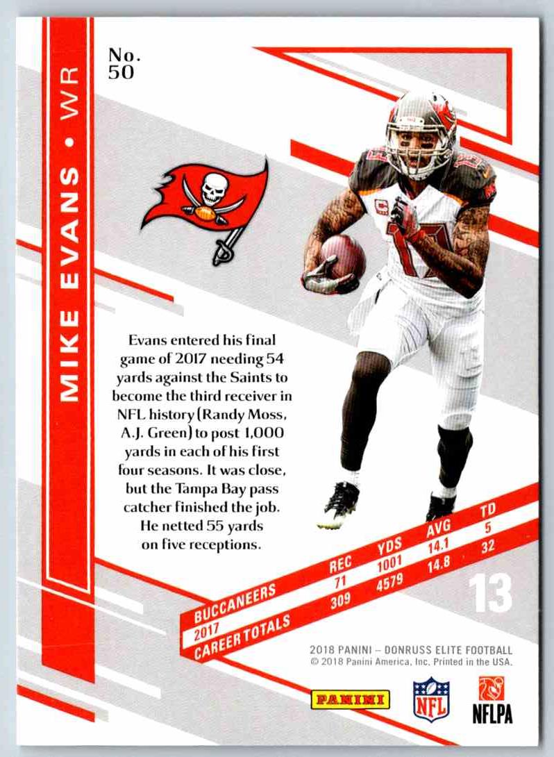 2018 Donruss Elite Mike Evans