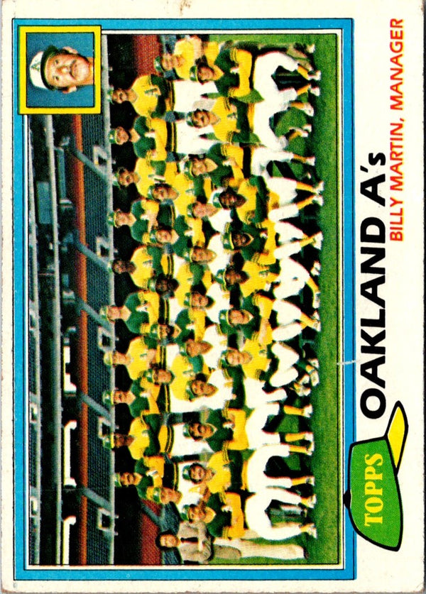 1981 Topps Oakland A's - Billy Martin #671