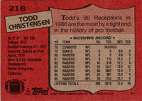 1987 Topps Tight End #218 NM+