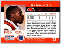 1990 Pro Set Eric Thomas #65
