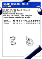 1992 Fleer ProCards Chad Allen #2466