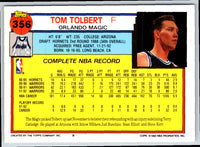 1992 Topps Tom Tolbert #356