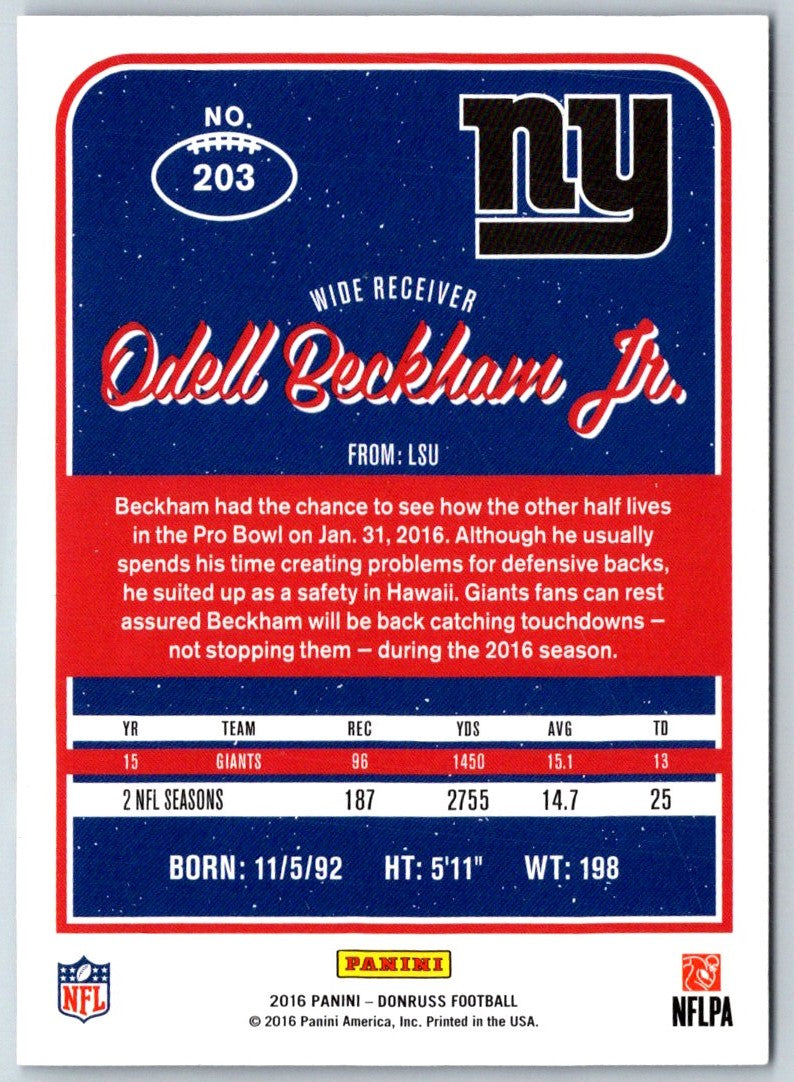 2016 Donruss Odell Beckham Jr.