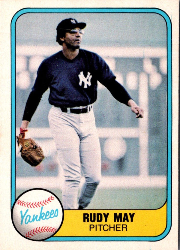 1981 Fleer Rudy May #90