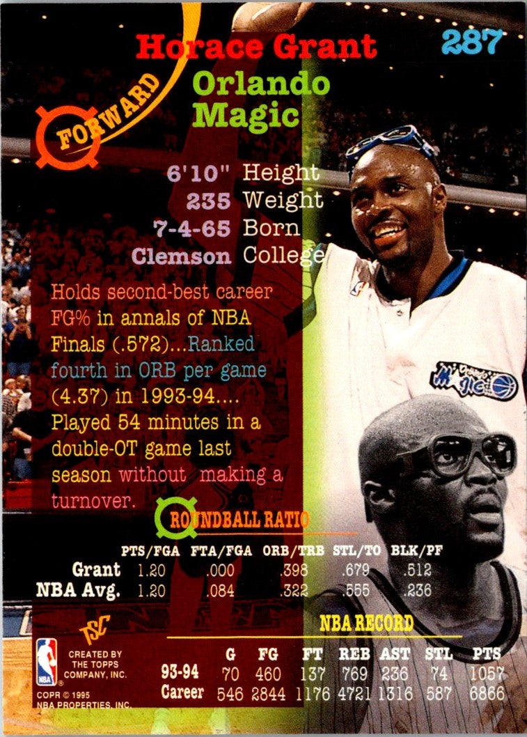 1994 Stadium Club Horace Grant