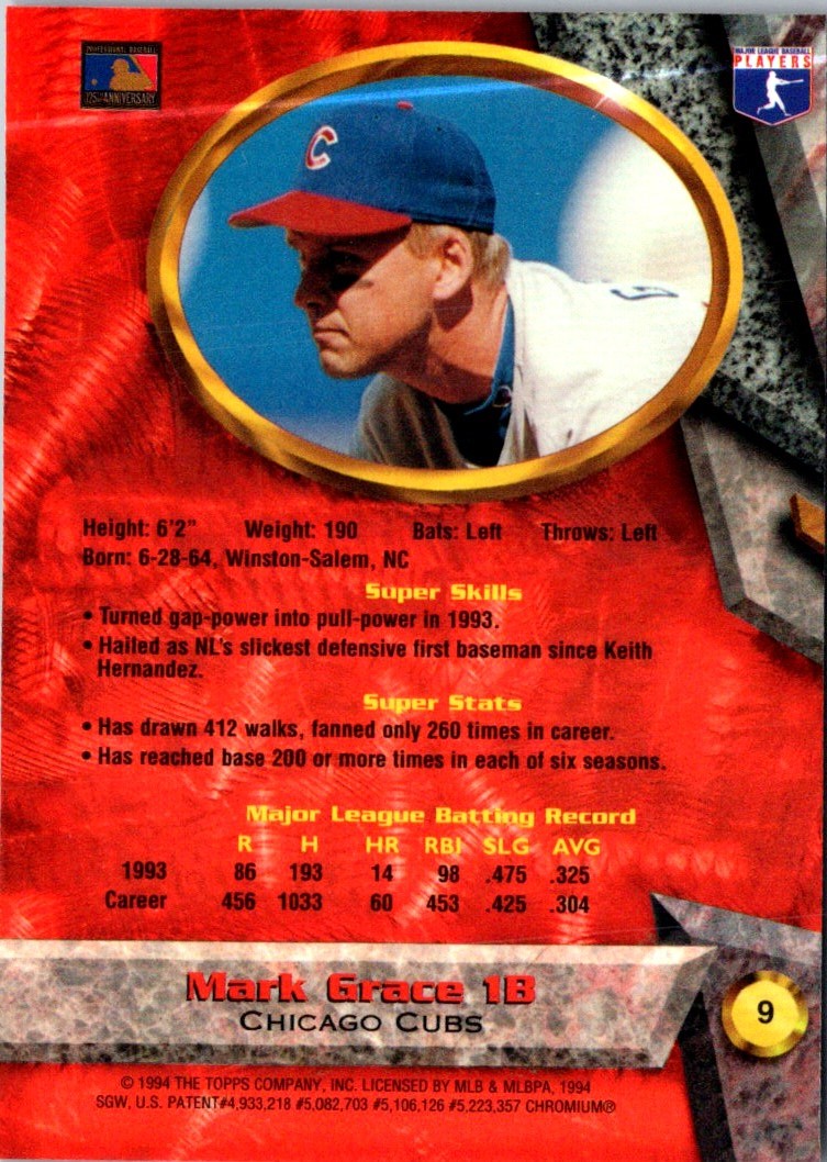 1994 Bowman's Best Mark Grace