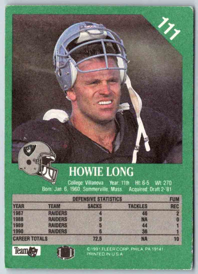1991 Fleer Ultra Howie Long
