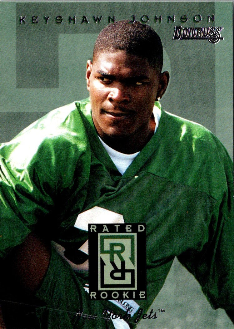 1996 Donruss Rated Rookies Keyshawn Johnson