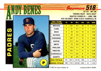 1993 Bowman Andy Benes #518