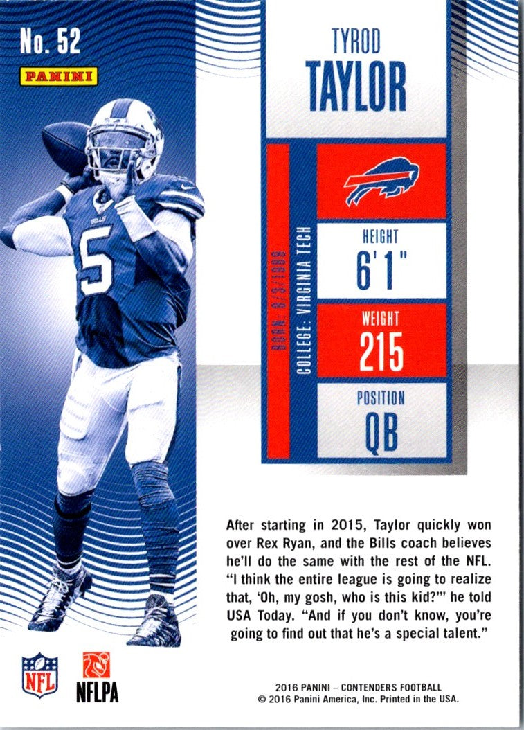 2017 Panini Tyrod Taylor