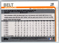 2019 Topps San Francisco Giants Brandon Belt #SG-7