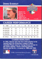 1993 Hostess Dennis Eckersley #11