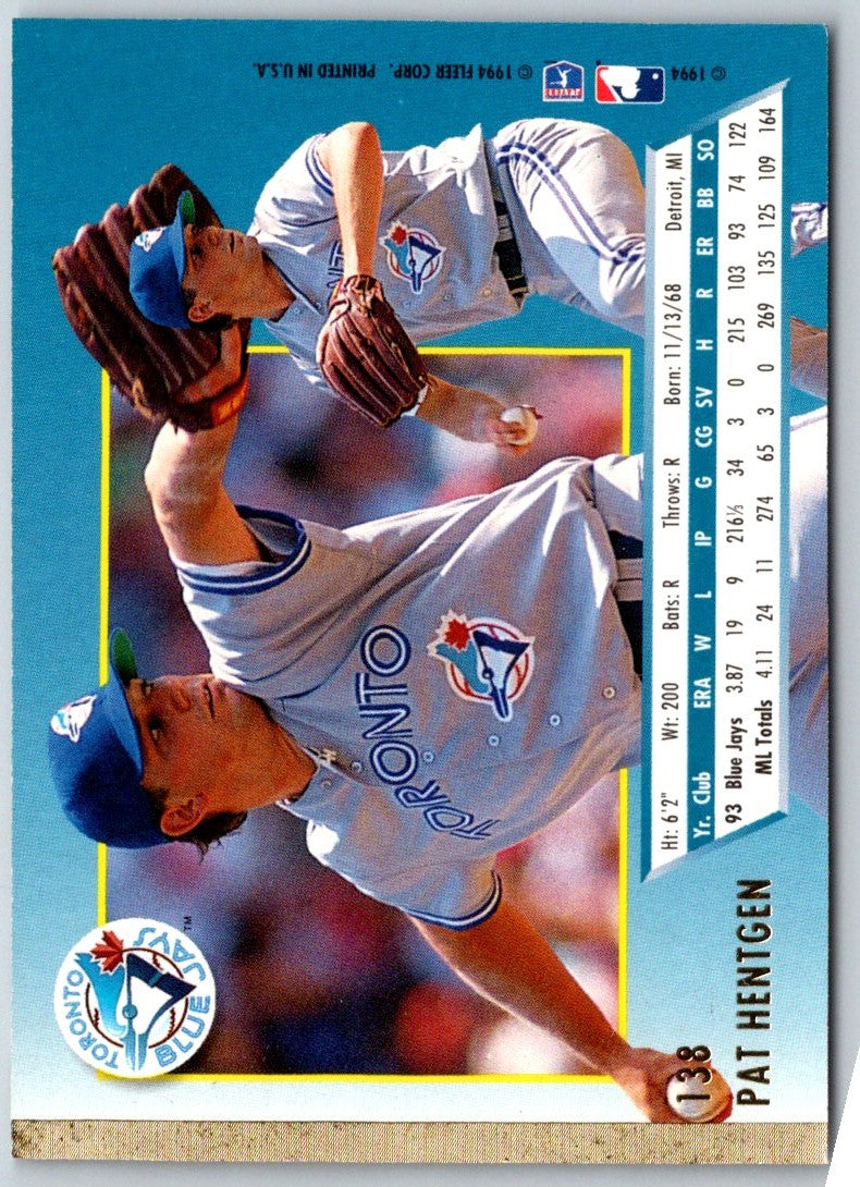 1994 Ultra Pat Hentgen
