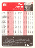 1985 Fleer Bob James #400