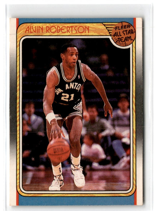 1988 Fleer Alvin Robertson #128