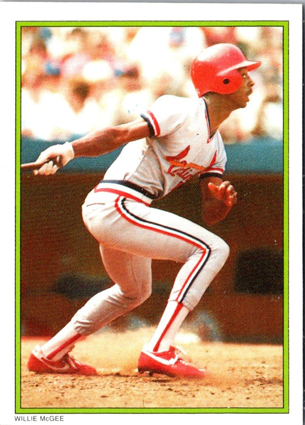 1986 Topps Glossy Willie McGee #9