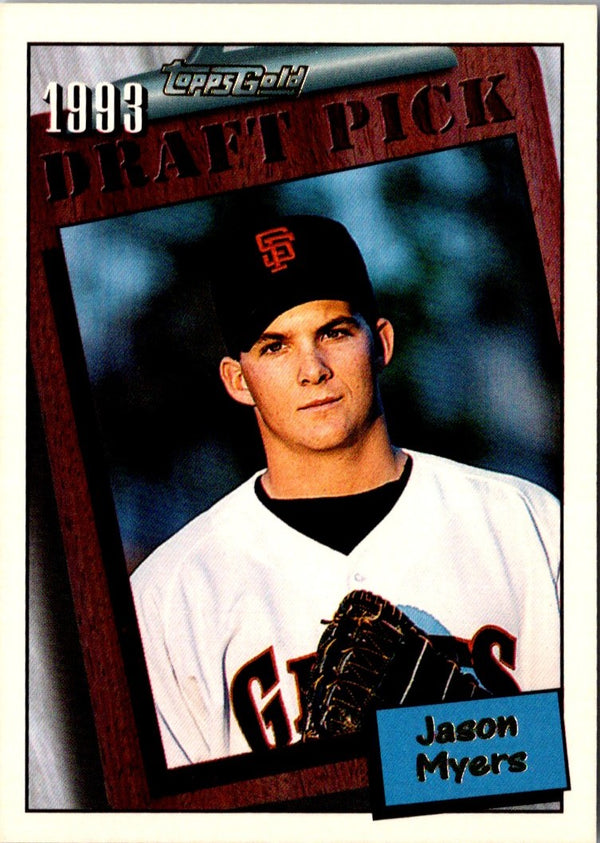 1994 Topps Jason Myers #754 Rookie