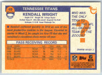 2011 Topps Football Kendall Wright #49