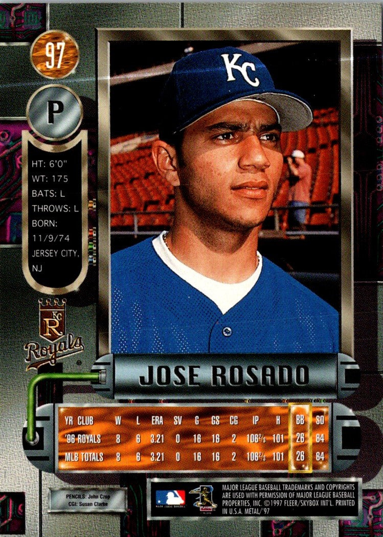 1997 Metal Universe Jose Rosado