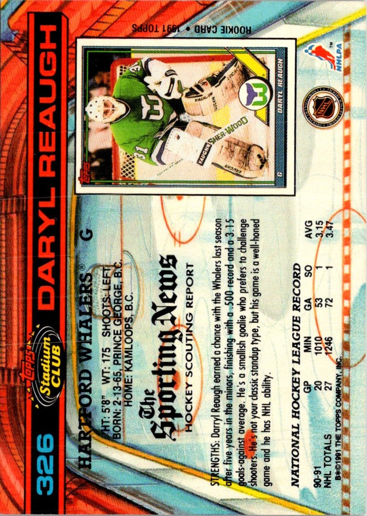 1991 Stadium Club Daryl Reaugh