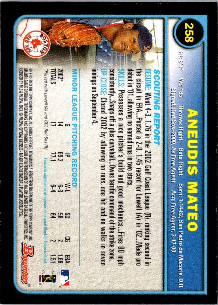 2003 Bowman Aneudis Mateo