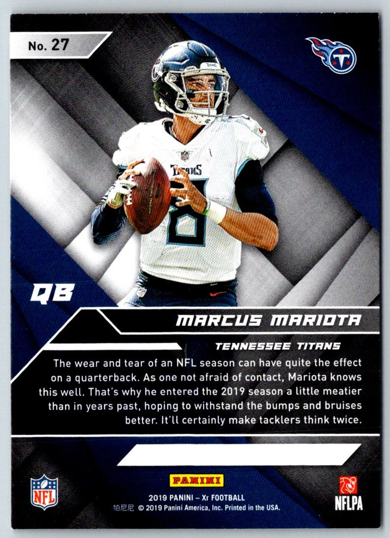 2019 Panini XR Marcus Mariota