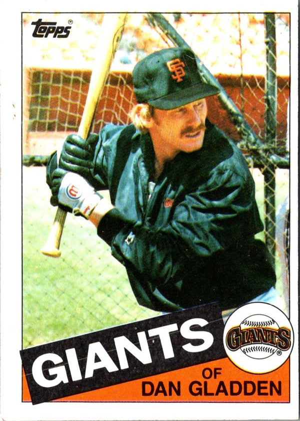 1985 Topps Dan Gladden #386 Rookie
