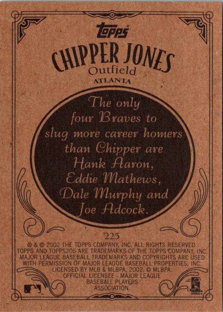 2002 Topps 206 Chipper Jones