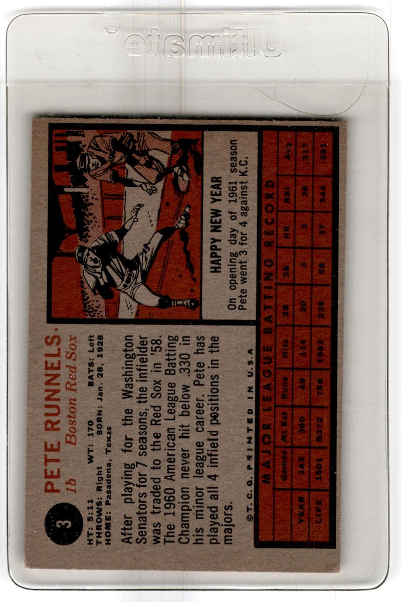 1962 Topps Pete Runnels