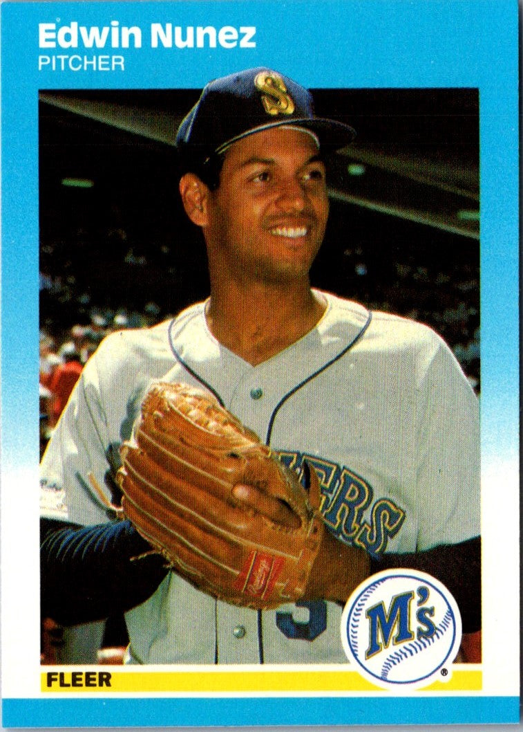 1987 Fleer Update Edwin Nunez