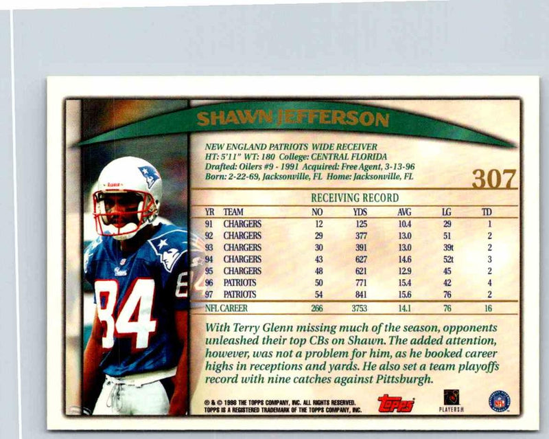 1998 Topps Shawn Jefferson