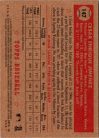 2007 Topps Rookie 1952 Edition Cesar Jimenez #147 Rookie