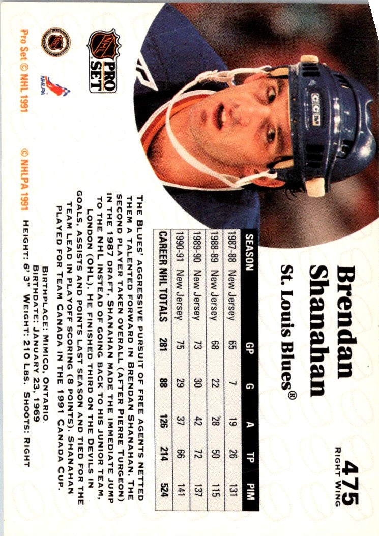 1991 Pro Set Brendan Shanahan