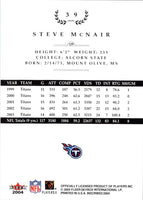 2004 Fleer Inscribed Steve McNair #39