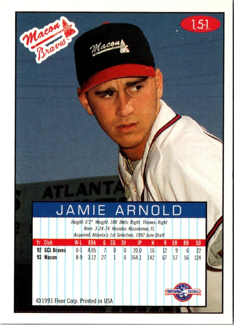 1993 Fleer Excel Jamie Arnold