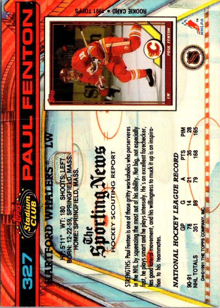 1991 Stadium Club Paul Fenton