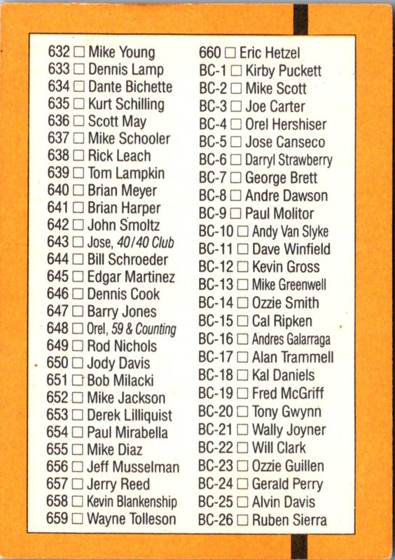 1990 Topps Checklist: 501-600 #600