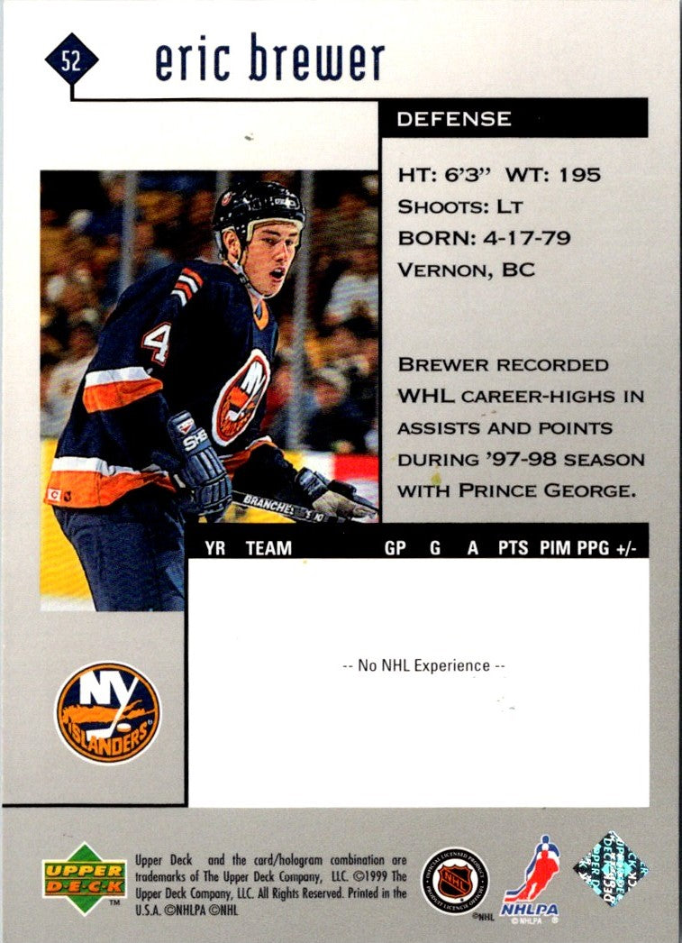 1998 Upper Deck Black Diamond Eric Brewer