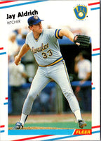 1988 Fleer Jay Aldrich #155 Rookie
