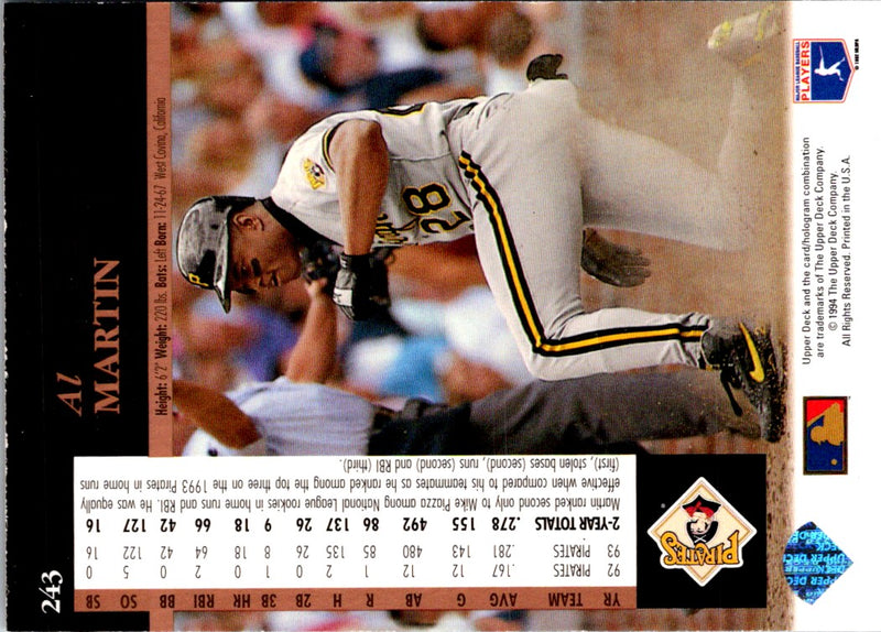 1993 Upper Deck Al Martin