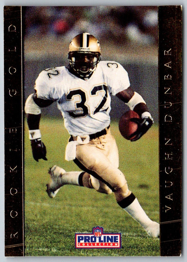 1992 Pro Line Portraits Rookie Gold Vaughn Dunbar #19