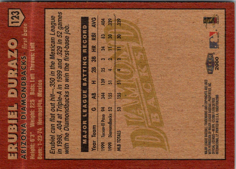 2000 Fleer Tradition Erubiel Durazo