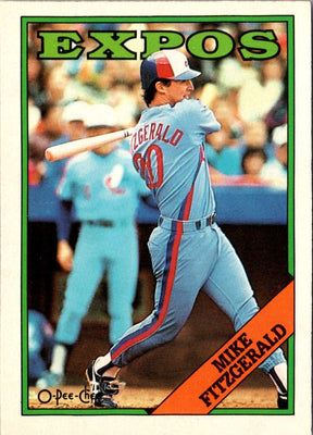 1988 O-Pee-Chee Mike Fitzgerald #386